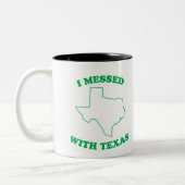 Ich verwirrte mit Texas Zweifarbige Tasse (Links)