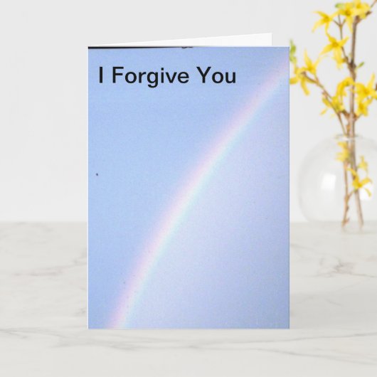 Ich verzeihe dir Gedicht Karte (Gelbe Blume)