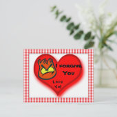 Ich verzeihe dir, Liebe Ya!_ Postkarte (Stehend Vorderseite)