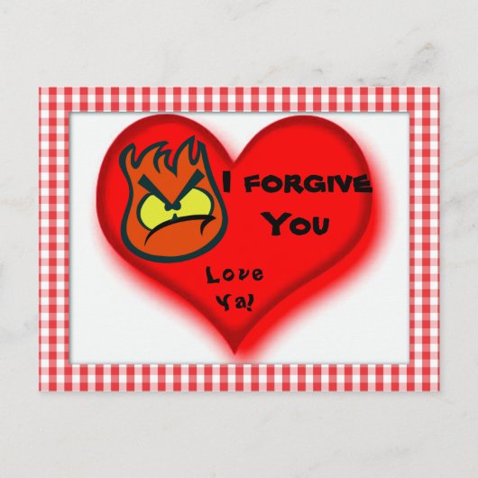 Ich verzeihe dir, Liebe Ya!_ Postkarte (Vorderseite)