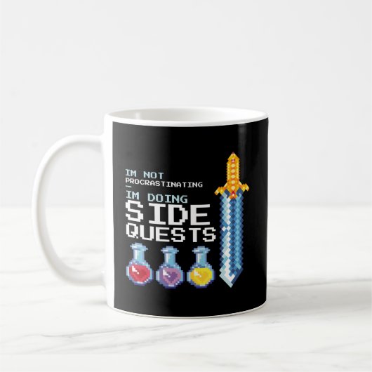 Ich verzögern nicht, dass ich nebenbei Quests mach Kaffeetasse (Links)