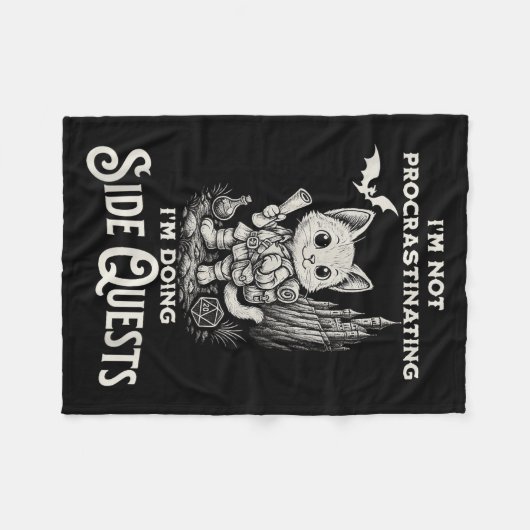 Ich verzögern nicht, dass ich Side Quests RPG mach Fleecedecke (Vorderseite (Horizontal))