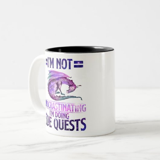Ich verzögern nicht, ich führe nebenbei Quests dur Zweifarbige Tasse (Vorderseite Links)