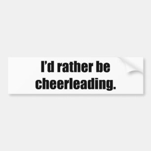 Ich vielmehr Cheerleading Autoaufkleber