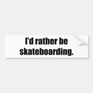 Ich vielmehr Skateboarding Autoaufkleber
