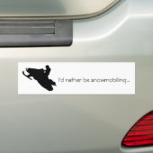 Ich vielmehr snowmobiling… Autoaufkleber (Auf Auto)