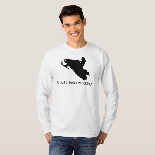 Ich vielmehr Snowmobiling… T-Shirt (Vorne ganz)