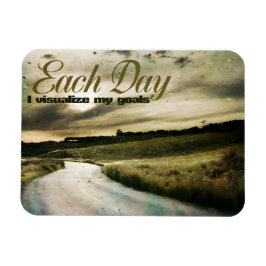 "Ich visualisiere meine Ziele" Motivation Affirmat Magnet