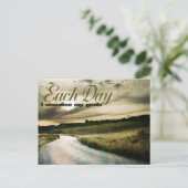 "Ich visualisiere meine Ziele" Motivation Affirmat Postkarte (Stehend Vorderseite)