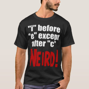 "ich" vor lustiger englischer Sprache "e" - T-Shirt