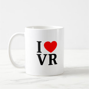 Ich ❤️ VR Ich liebe VR Ich mag VR Kaffeetasse