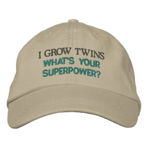 Ich WACHE TWINS, was ist deine Supermacht? Bestickte Kappe