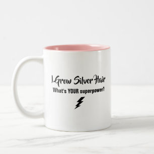 Ich wachse silberne Haar-Tasse Zweifarbige Tasse