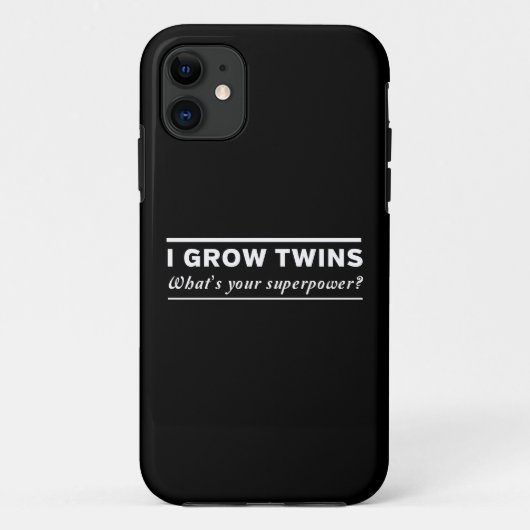 Ich wachse Zwillinge Case-Mate iPhone Hülle (Rückseite)