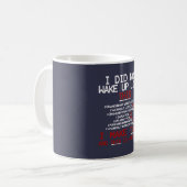 ICH WACHTE NICHT SO AUF KAFFEETASSE (Vorderseite Links)