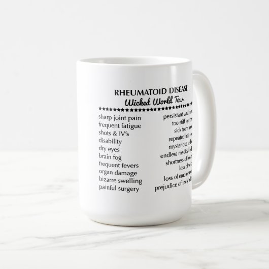 Ich wachte wie diese Tasse mit Rückseite der (VorderseiteRechts)