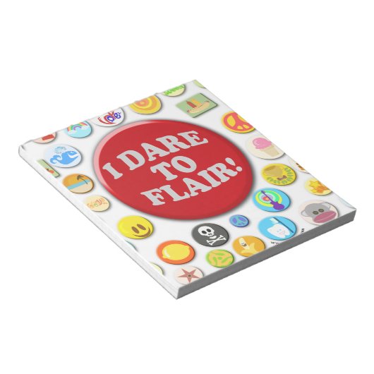 Ich wage es zu Flair Notizblock (angewinkelt)