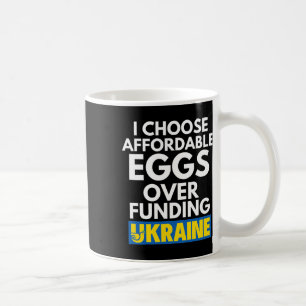 Ich wähle bezahlbare Eier statt der Finanzierung d Kaffeetasse