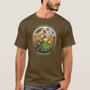 Ich wähle Cthulhu: Orange T-Shirt