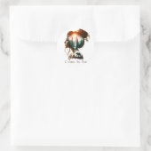 Ich wähle den Bären aus Runder Aufkleber (Tasche)