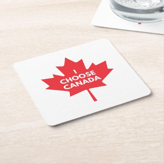 Ich wähle den Canada Paper Untersetzer (angewinkelt)