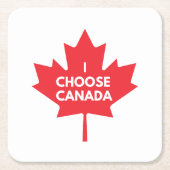 Ich wähle den Canada Paper Untersetzer (Vorderseite)