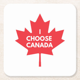 Ich wähle den Canada Paper Untersetzer