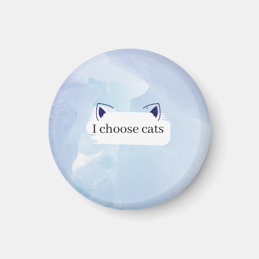 Ich wähle den Knopf Katzen Magnet (Vorne)