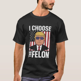 Ich wähle den Kriminellen Trump 2024 Republikanisc T-Shirt