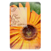 Ich wähle den Termin des Glücks Magnet (Vertikal)