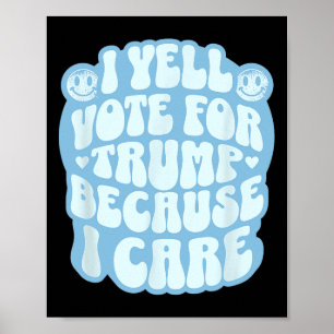 Ich wähle den Verbrecher lustiger Trump Patriot Re Poster