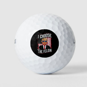 Ich wähle den Verbrecher lustiger Trump US-Wahl Golfball