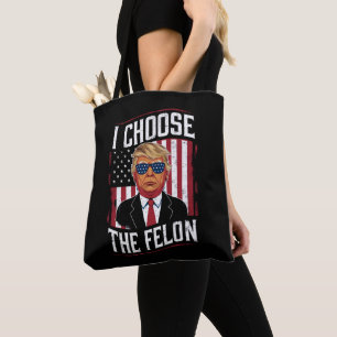 Ich wähle den Verbrecher lustiger Trump US-Wahl Tasche
