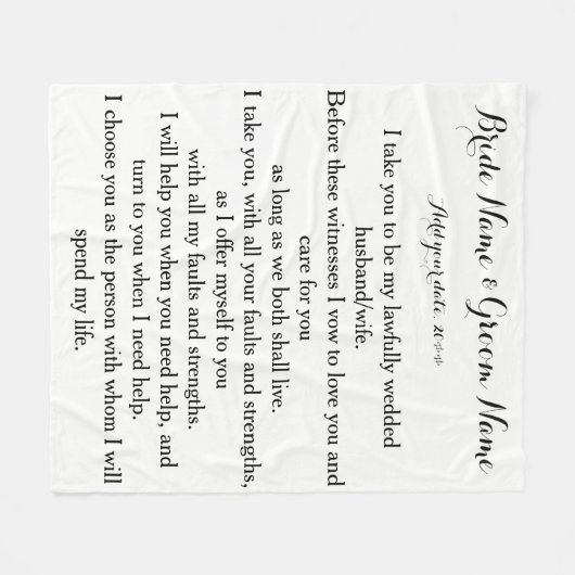 Ich wähle dich. fleecedecke (Vorderseite (Horizontal))