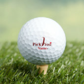 Ich wähle dich Personalisierter Valentinstag Golfball (Insitu T-Shirt)