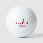 Ich wähle dich Personalisierter Valentinstag Golfball (Vorderseite)