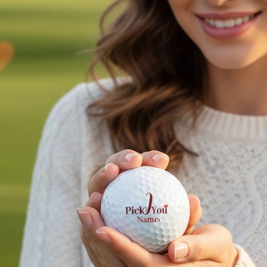 Ich wähle dich Personalisierter Valentinstag Golfball