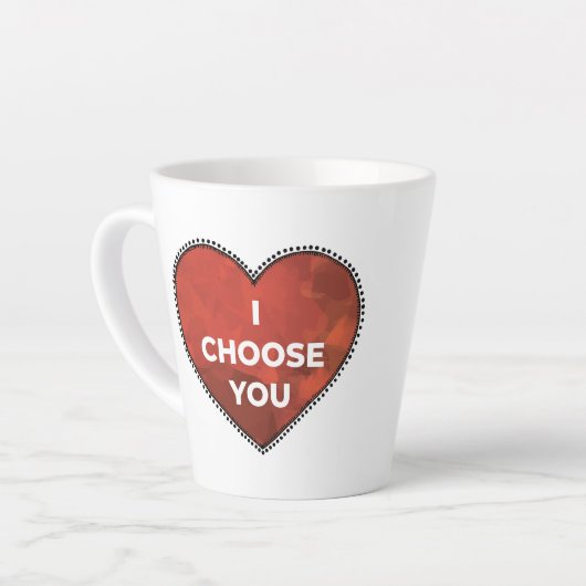Ich wähle Dich Tasse (Linke Ecke)