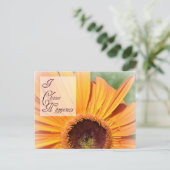 Ich wähle die Glückskarte Postkarte (Stehend Vorderseite)