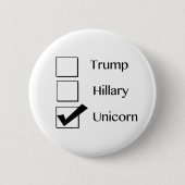 Ich wähle Einhorn-Knopf Button (Vorderseite)