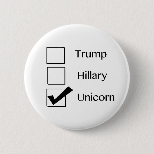 Ich wähle Einhorn-Knopf Button (Vorderseite)