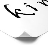 Ich wähle Freundlichkeit Poster (Ecke)