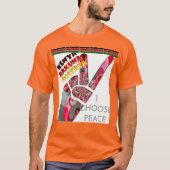Ich wähle Frieden mein Land ist Kenia T-Shirt (Vorderseite)