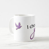 Ich wähle FriedensTasse Kaffeetasse (Vorderseite Links)