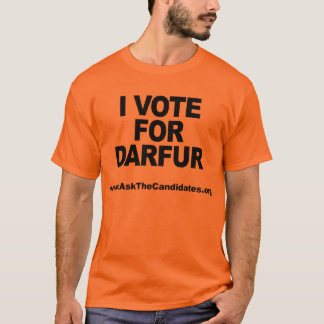 Ich wähle für Darfur-T - Shirt
