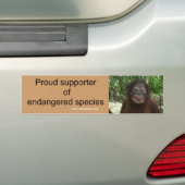 Ich wähle für Tier-Erhaltung Autoaufkleber (Auf Auto)