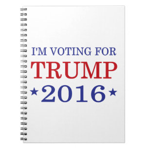 Ich wähle für Trumpf 2016 Notizblock