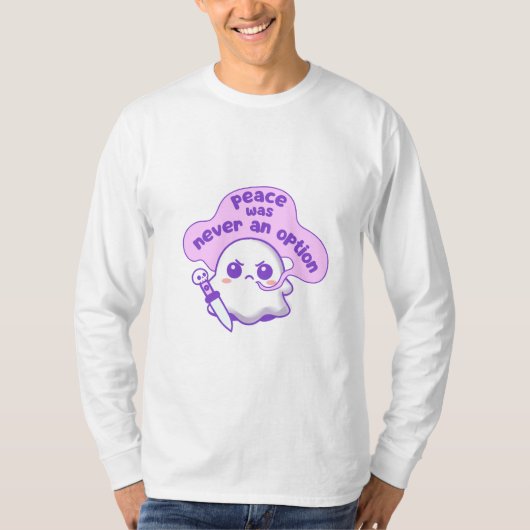 Ich wähle Gewalt Ghost Funny Skull T-Shirt (Vorderseite)