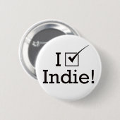 Ich wähle Indie Button (Vorne & Hinten)