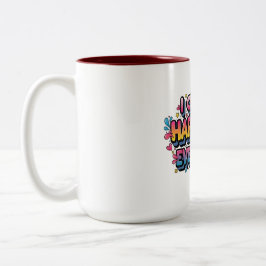 "Ich wähle jeden Tag Glück" Farbige Motivation Zweifarbige Tasse